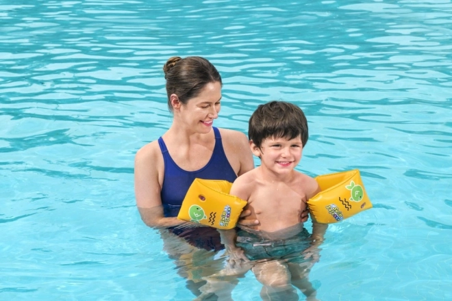 Brassards de natation gonflables jaunes S 25x15cm BESTWAY