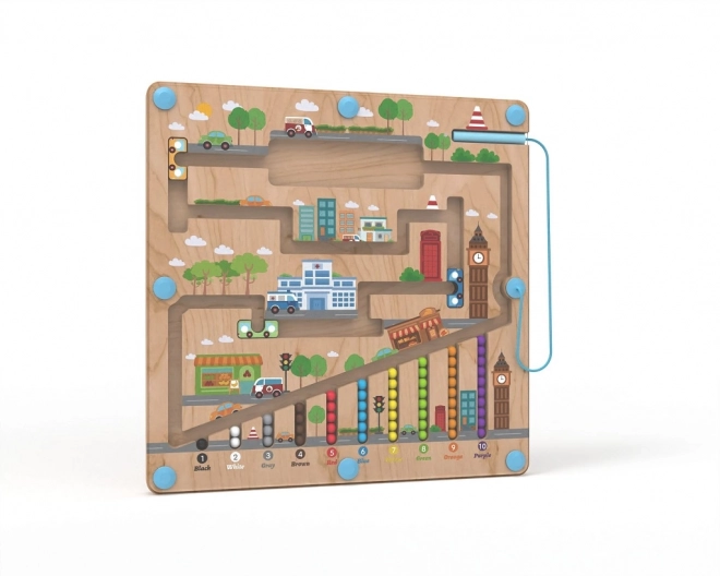 Planche de jeu magnétique pour enfants Ville