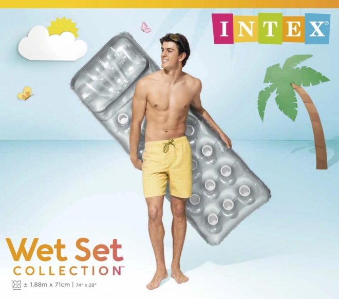Matelas gonflable avec repose-tête pour la plage Intex