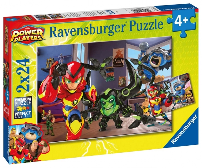 Puzzle Ravensburger Héros en action 2x24 pièces