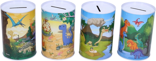 Tirelire avec motif dinosaures 7 × 10,5 cm