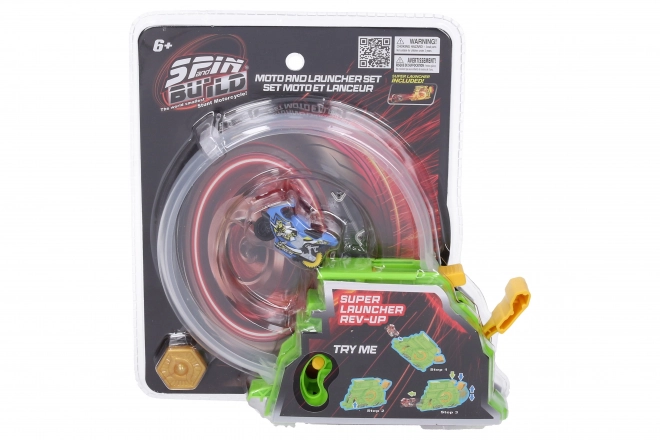 Dispositif de Lancement Spin and Build avec deux motos