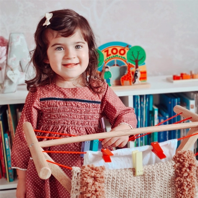 Séchoir en bois pour vêtements Bigjigs Toys