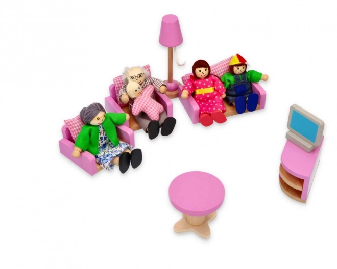 Poupées pour maison de poupée - famille