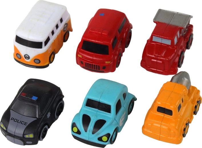 Six modèles de voitures