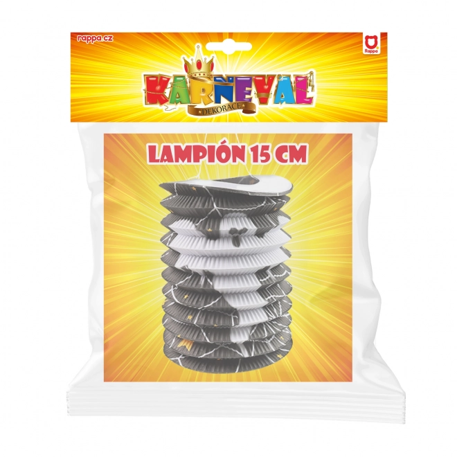 Lampion noir Halloween fantôme 15 cm