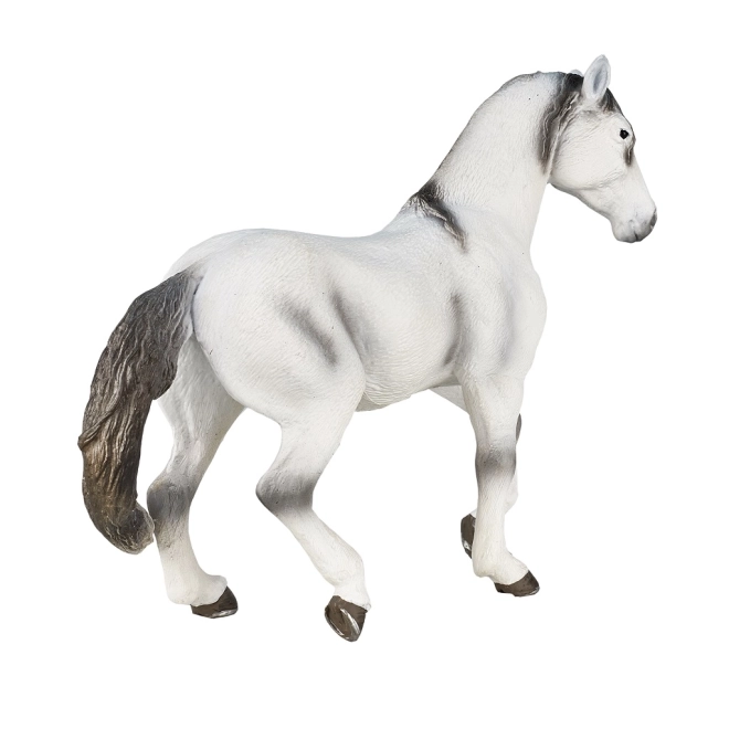 Modèle réaliste de cheval andalou gris