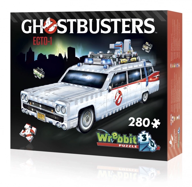 Puzzle 3D Wrebbit Chasseurs de fantômes Ecto-1, 280 pièces