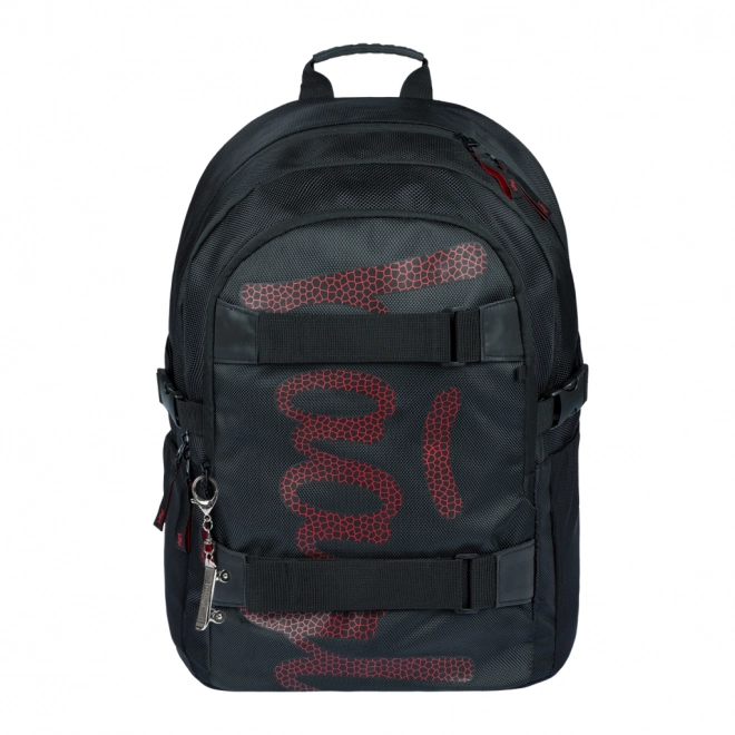 BAAGL SET 3 Skate Rouge: sac à dos, trousse, sac
