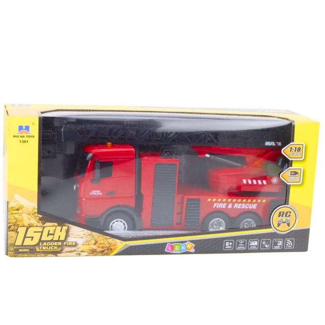 Camion de pompiers télécommandé avec échelle télescopique