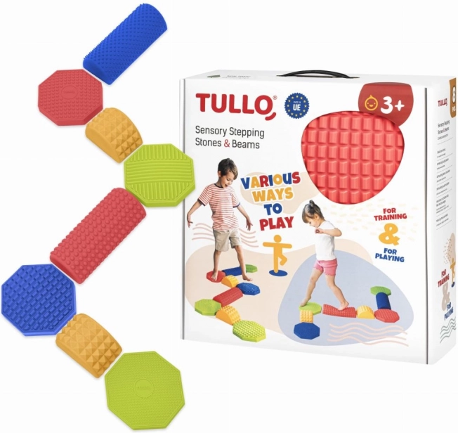 Parcours sensoriel d’équilibre – set combiné 8 pièces