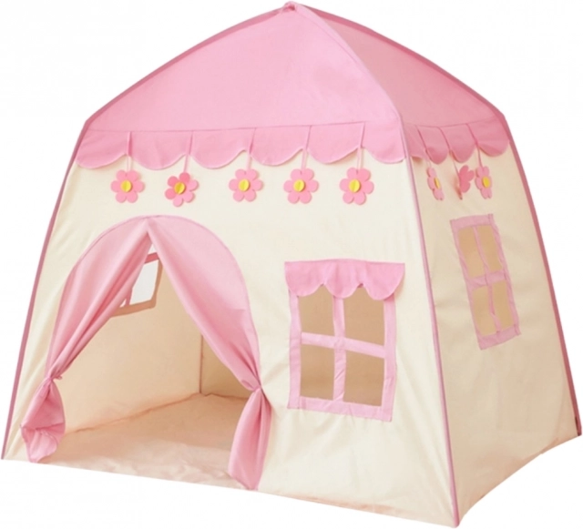 Woopie tente maisonnette XXL rose pour enfants avec sol