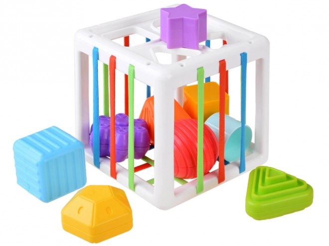 Cube trieur pour enfant avec couverture en caoutchouc