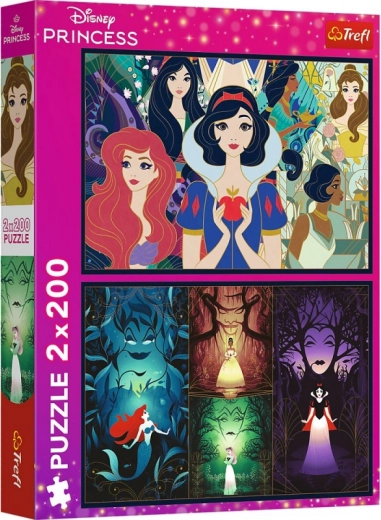 Puzzle 2×200 pièces Disney PRINCESS – Princesses charmantes