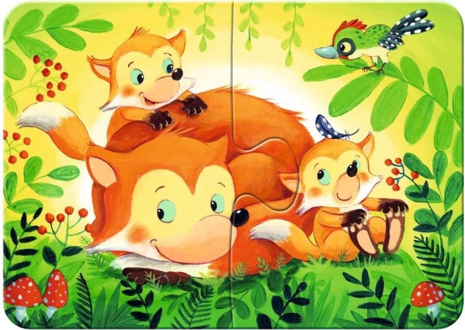 Mon premier puzzle animaux de la forêt 4 en 1