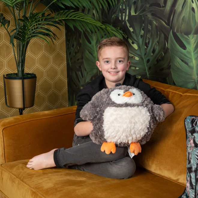 Coussin chauffant en peluche Pingouin 3 en 1 de Cozy Noxxiez