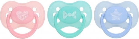 Canpol babies Tétine 6-18 m en silicone cerise PASTELS