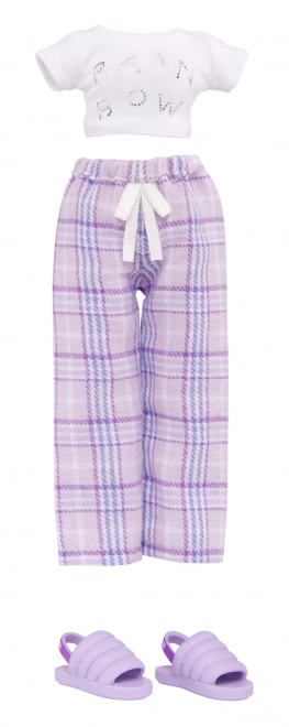Rainbow High Junior Fashion poupée en pyjama - Violet Willow
