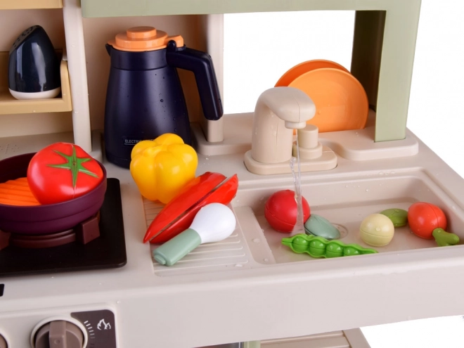 Grande cuisine réaliste avec vapeur, sons et lumières