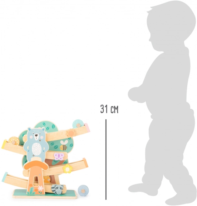 Petite piste en bois Small Foot dans des couleurs pastel