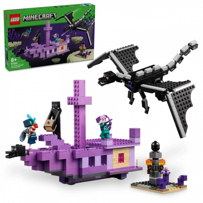 LEGO Minecraft 21264 Dragon de l'Ender et navire de l'End