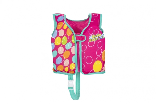 Gilet de natation rose pour enfants