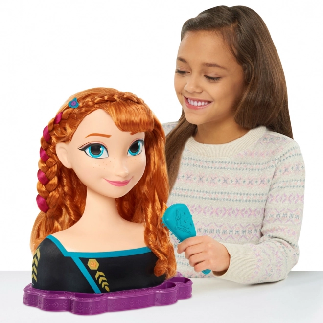 Tête de coiffure de luxe Anna du Royaume de Glace