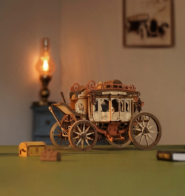 RoboTime 3D puzzle boîte à musique Diligence