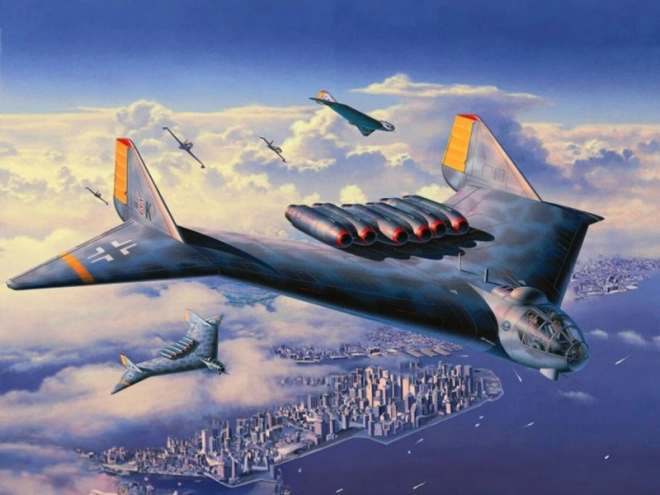 Maquette en plastique d'avion série P Arado AR E.555 1/72
