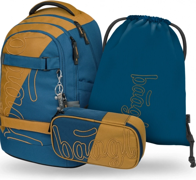 Ensemble Baagl Skate Max Duo : Sac à dos, Trousse et Sac
