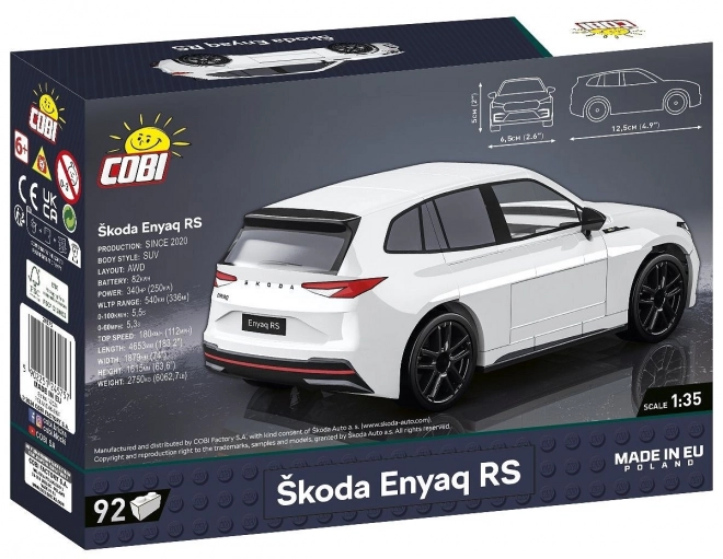 Škoda Enyaq RS 92 coussins