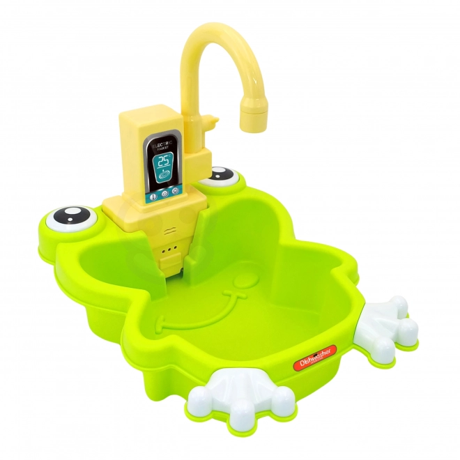 Woopie évier en forme de grenouille pour enfants avec batterie et fonction d'eau