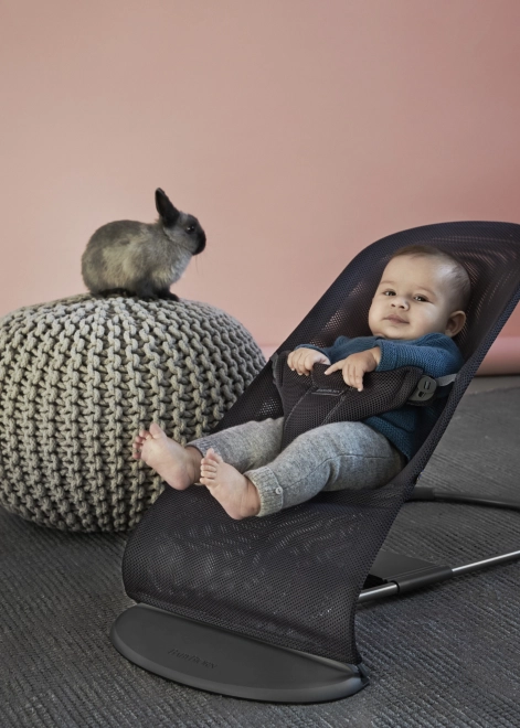 BABYBJÖRN - Transat BLISS MESH - Rose Perle – Anthracite