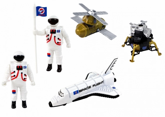 Ensemble de figurines Space Truck Rocket - 15 pièces