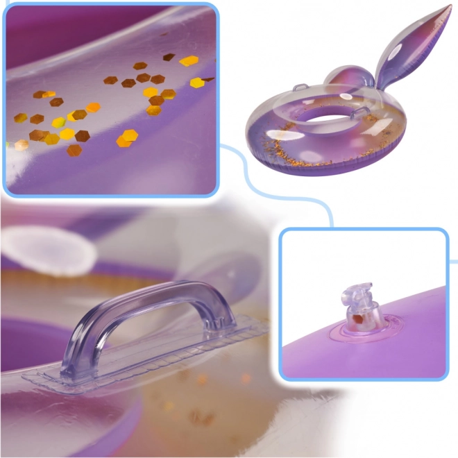Cercle gonflable sirène pour enfants avec paillettes