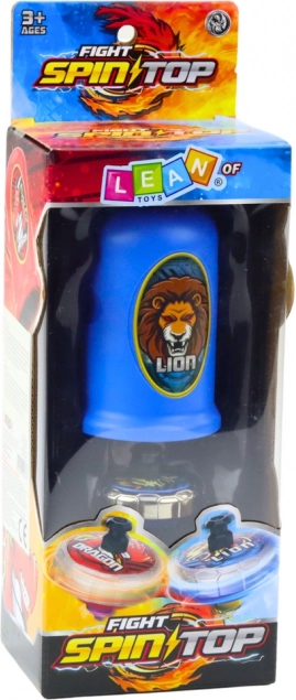 Ensemble avec lanceur et disque volant Lion Bleu