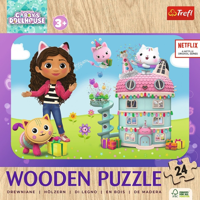 Puzzle en bois Joyeux Gabby et amis 24 pièces