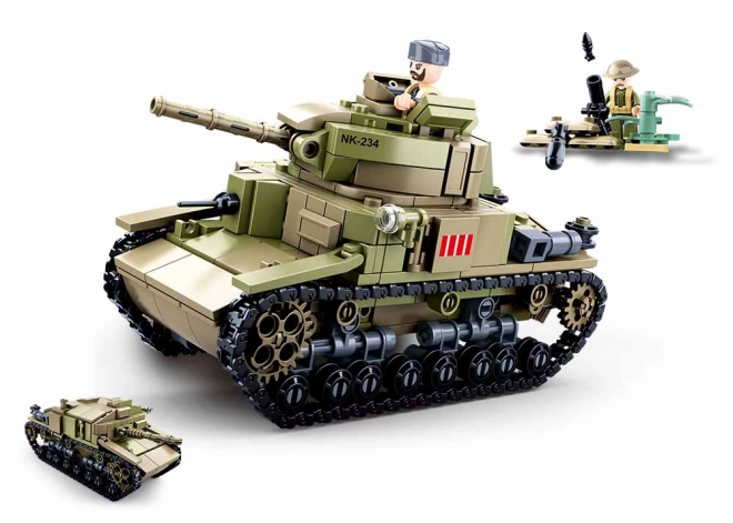 Sluban Armée M38-B0711 Char moyen italien 2v1