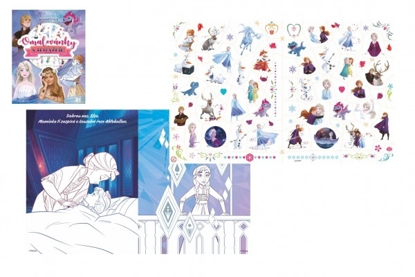 Livre de coloriage avec tatouages A4 La Reine des Neiges II/Frozen II en sachet 21x28cm