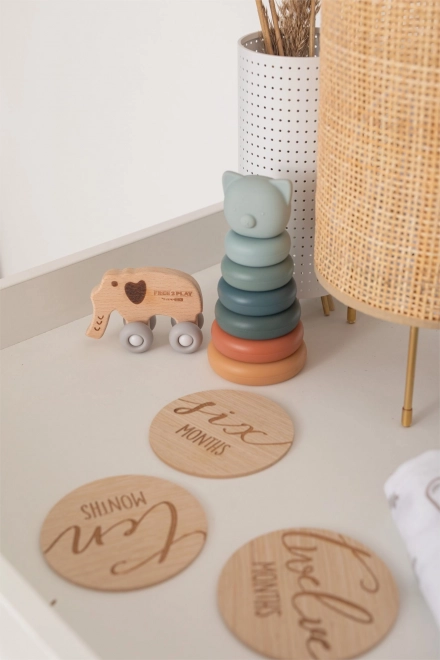 Tour en silicone et anneau de dentition Ourson
