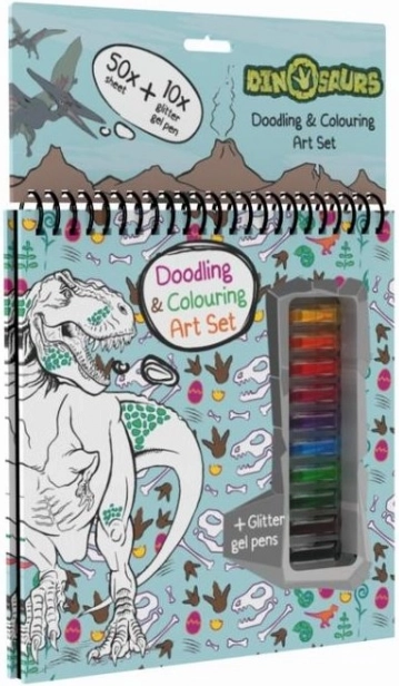 Bloc avec stylos gel Dinosaures de JIRI MODELS