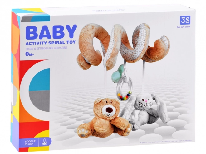 Spirale en peluche pour lit d'enfant ZA4416