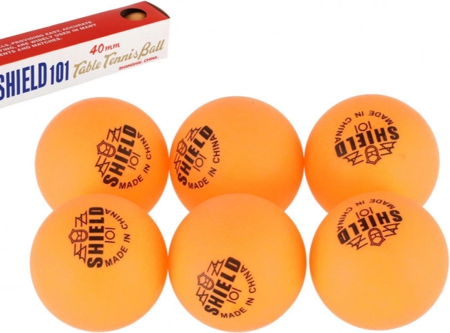 Balles de tennis de table 6 pcs SHIELD jaunes
