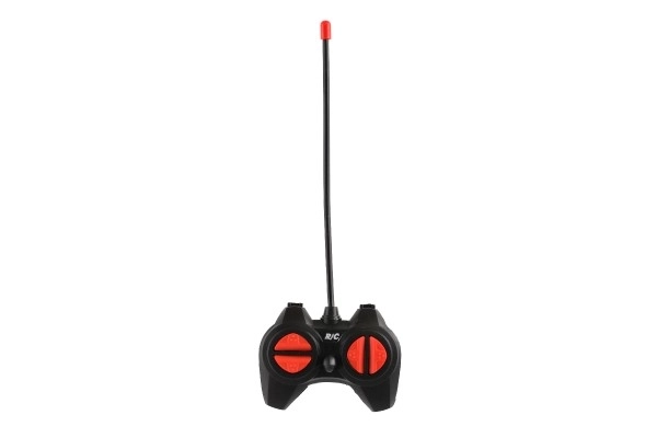 Voiture RC tout-terrain 14cm plastique 27MHz à piles avec lumière en boîte 20x11x10cm