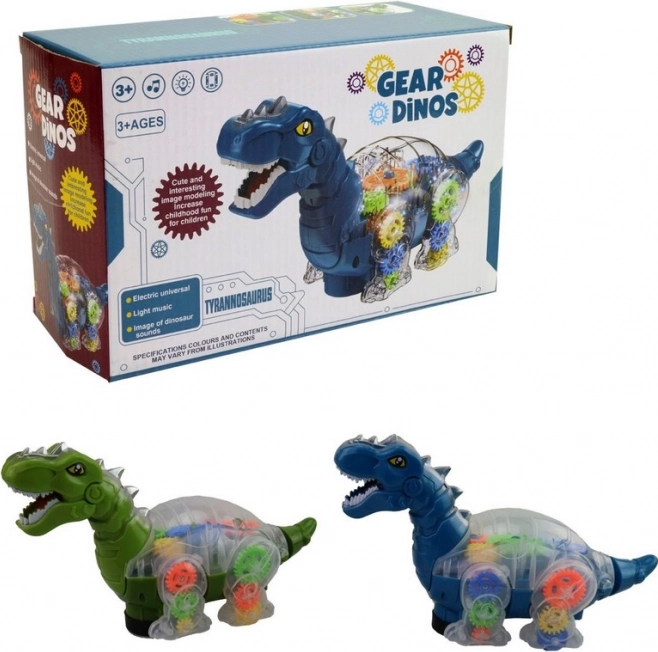 Dinosaure avec lumière et musique à piles