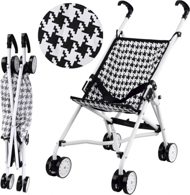 Poussette pliable pour poupées à pois – Pepito