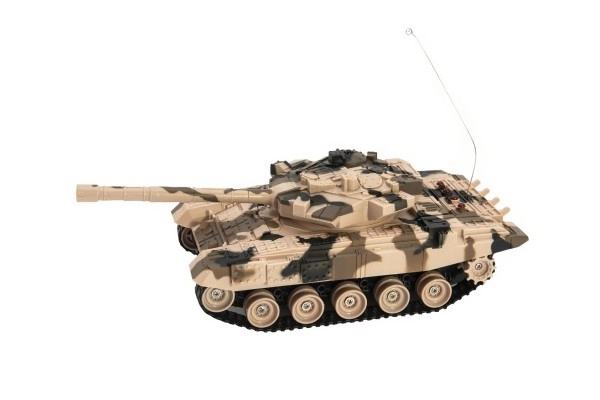 Tank télécommandé avec pack rechargeable et effets sonores