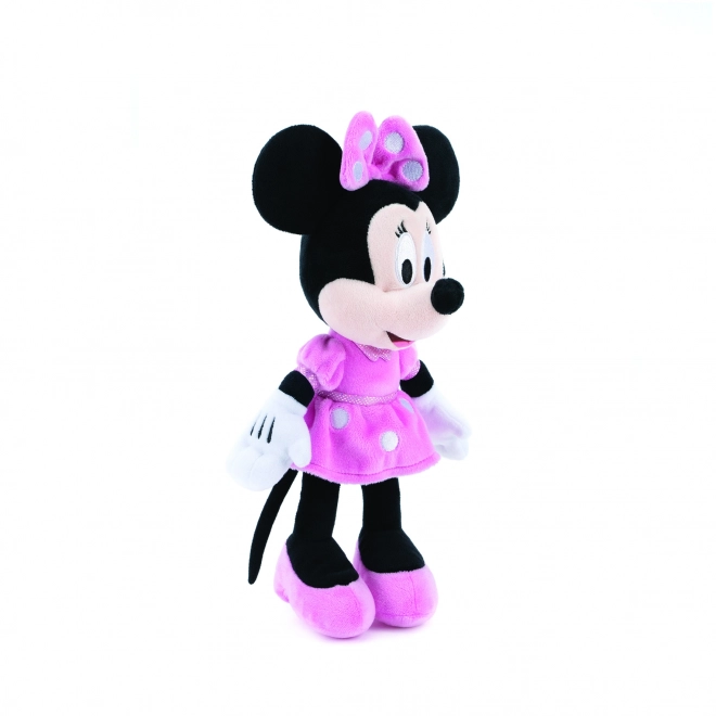 Minnie en peluche en robe rose 30 cm