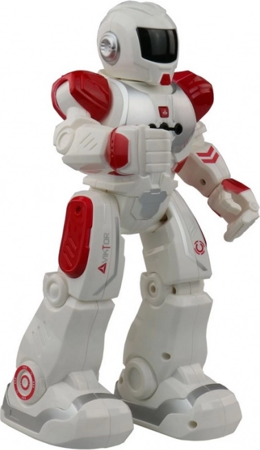 Robot interactif Viktor 27 cm, 21 fonctions, rouge