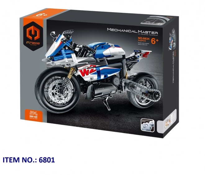 IM.Master Kit de construction moto bleu 32,4x17x11 cm